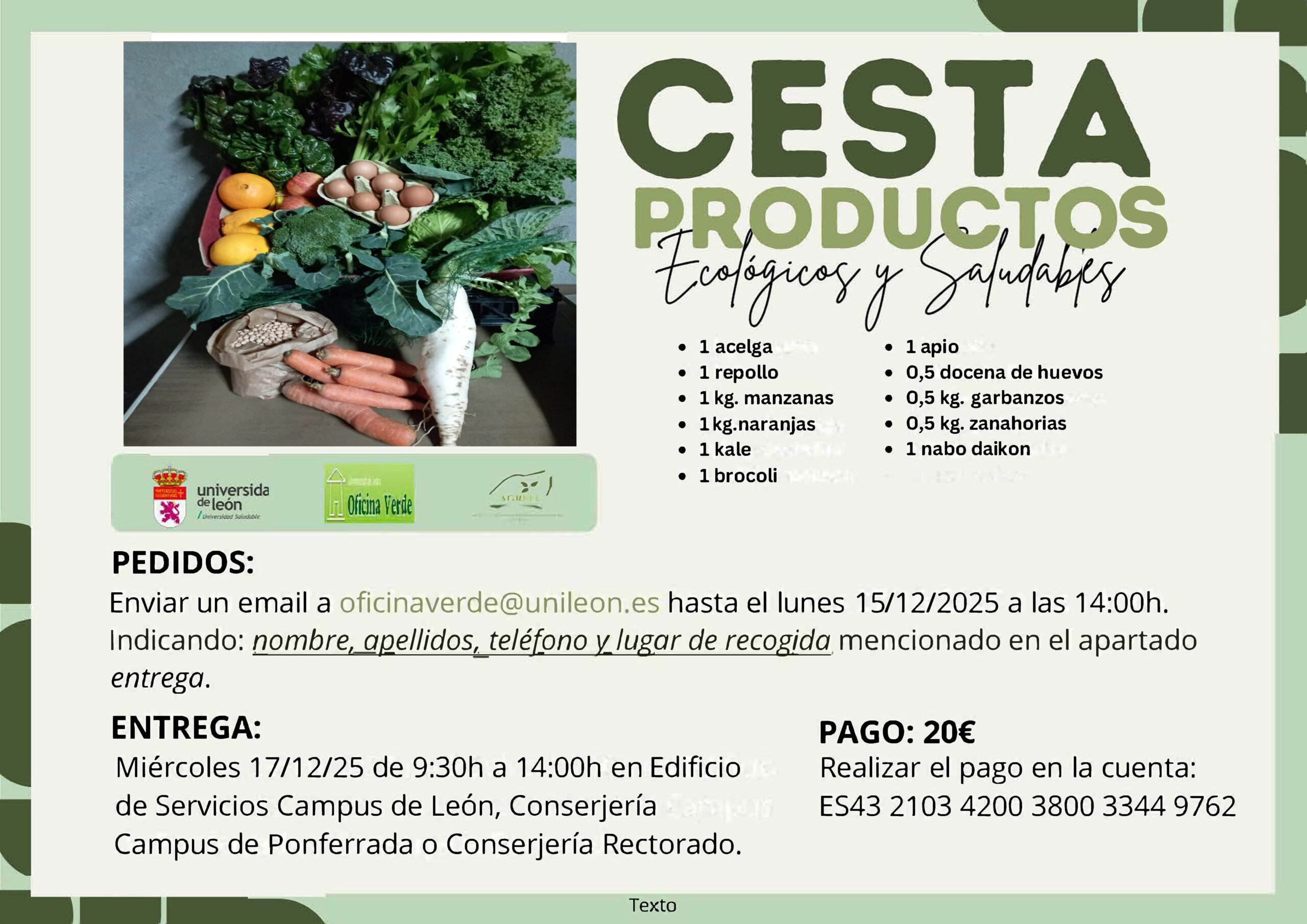 Cesta de productos ecológicos